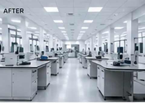 Completed cleanroom laboratory after EMEC's fit-out
